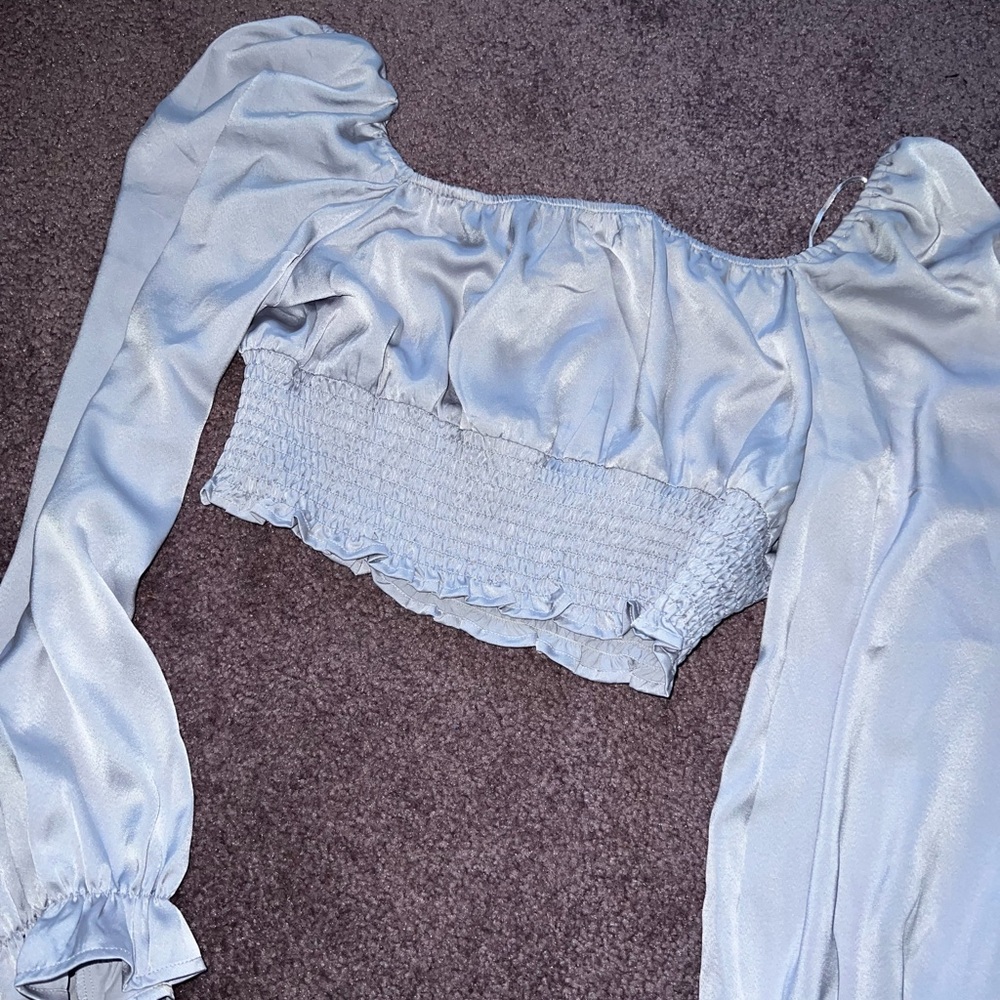 Cropped long sleeve blouse - Picture 5 of 5
